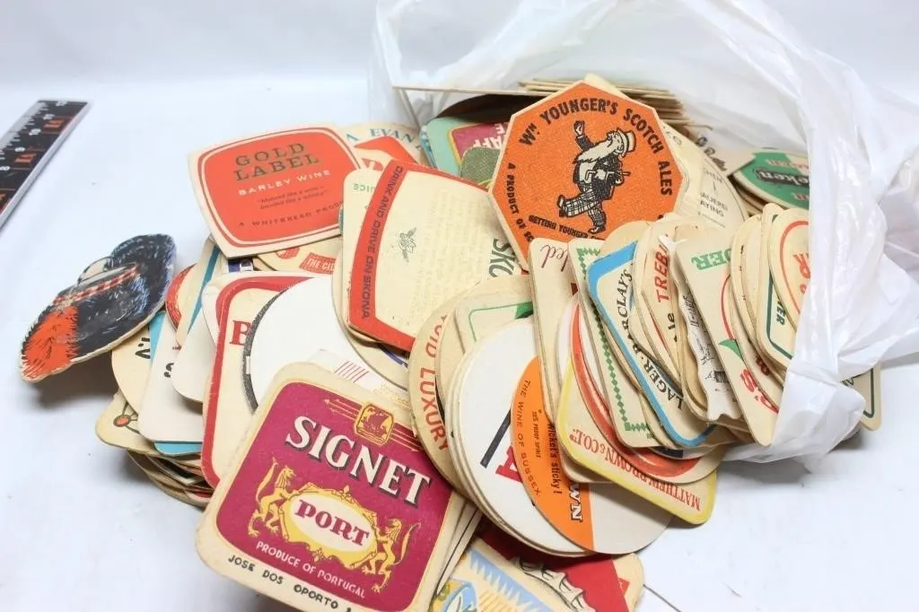 Large Lot of Vintage Beer & Drinks Beermats