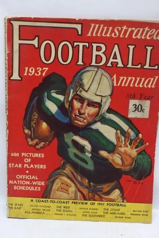 1937 Illustrated Football Annual Magazine