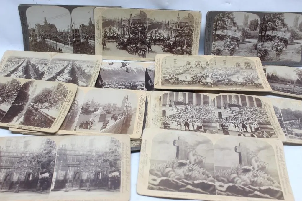 Antique Stereoview Card Collection, Royal & Travel