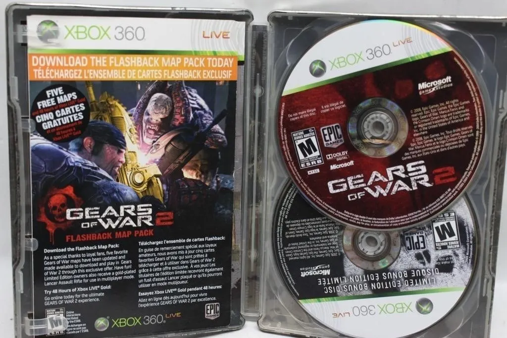 Gears of War 2 Limited Edition Xbox 360 Steelbook
