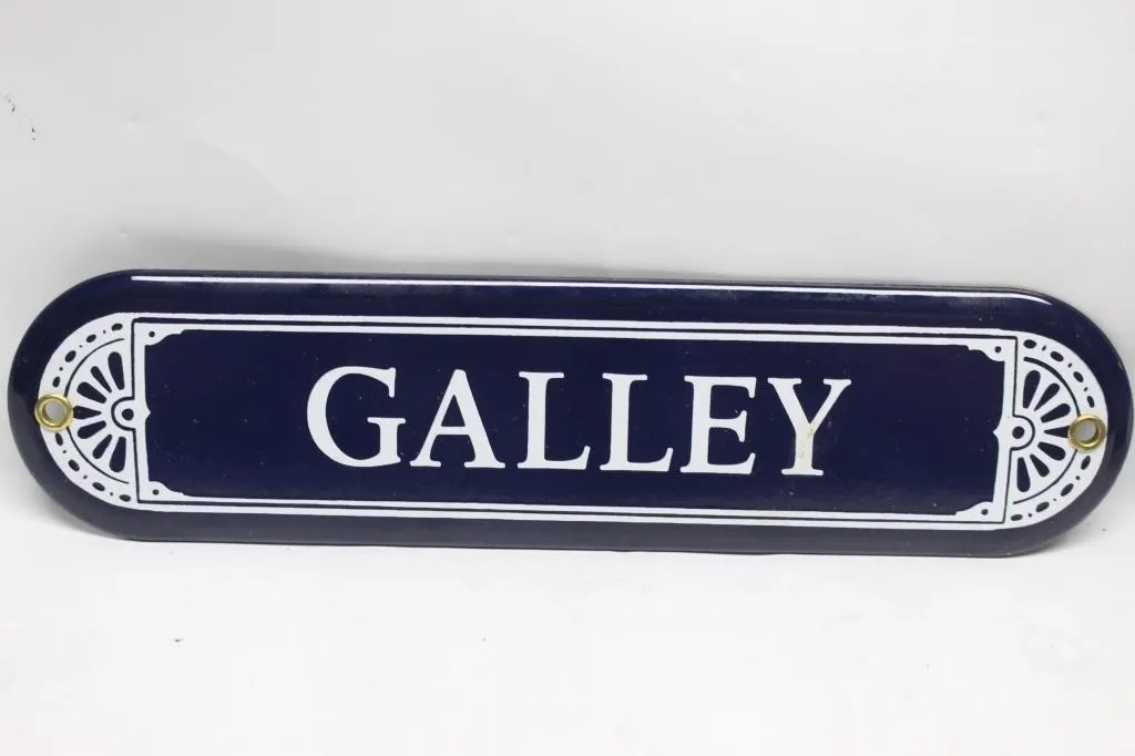 Enamel "Galley" Ship Door Sign