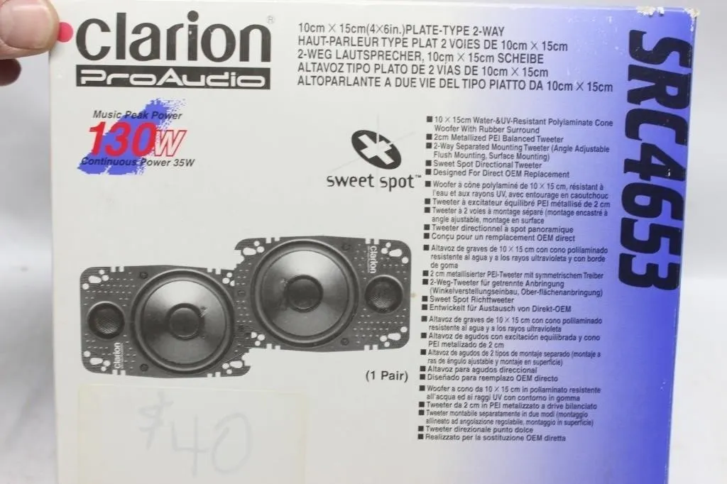 Clarion ProAudio SRC4653 4x6 Speakers (1 Pair)