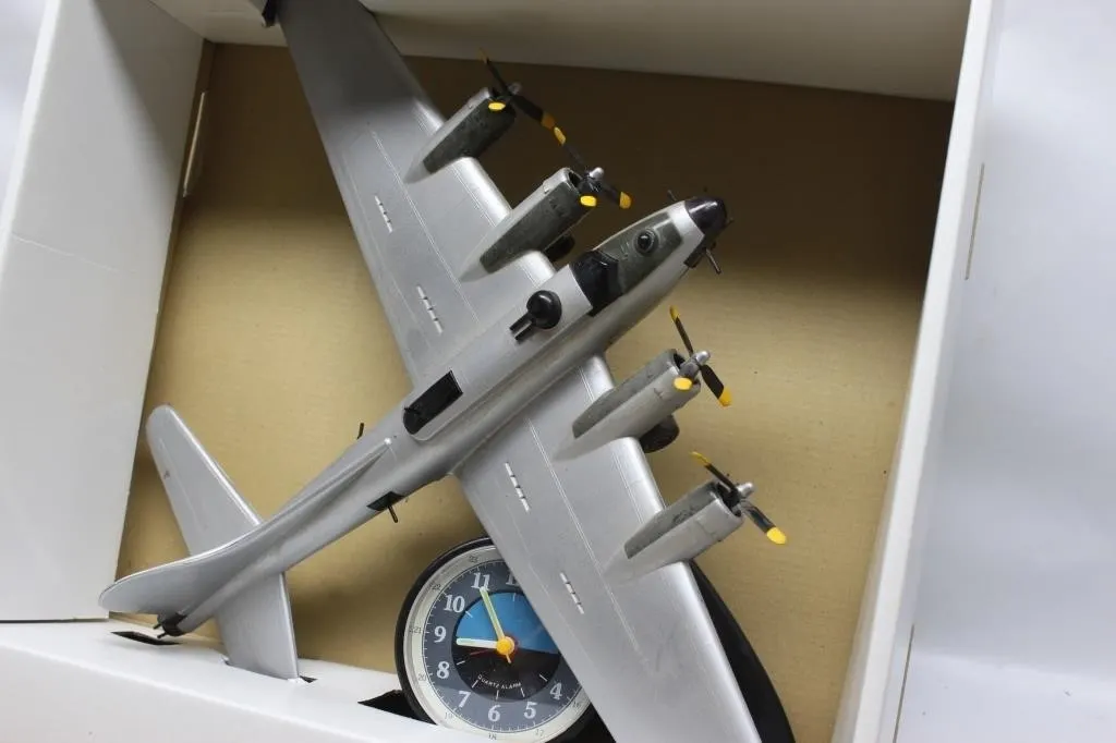 B-17 Flying Fortress Model Quartz Alarm Clock