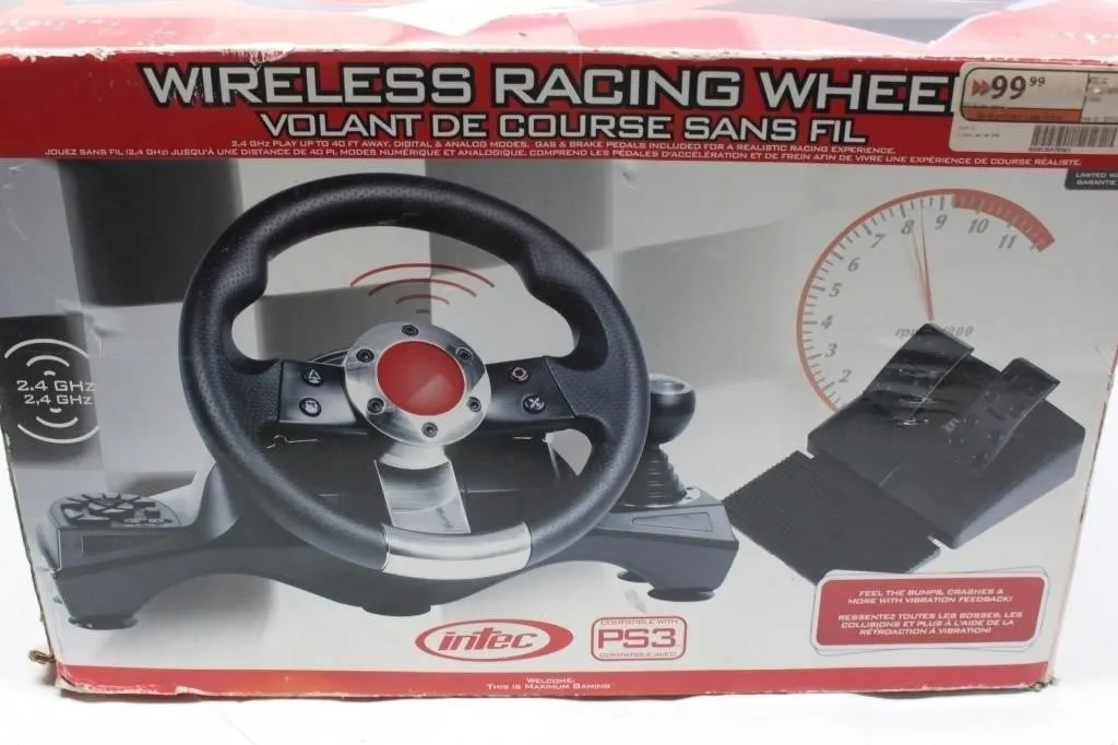 Intec Wireless Racing Wheel & Pedal Set (PS3)