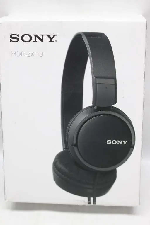 Sony MDR-ZX110 Stereo Headphones (Black)