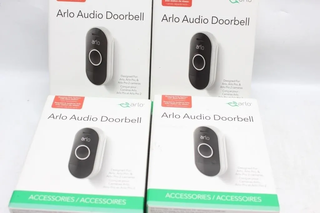 Arlo Audio Doorbells, Lot of 4
