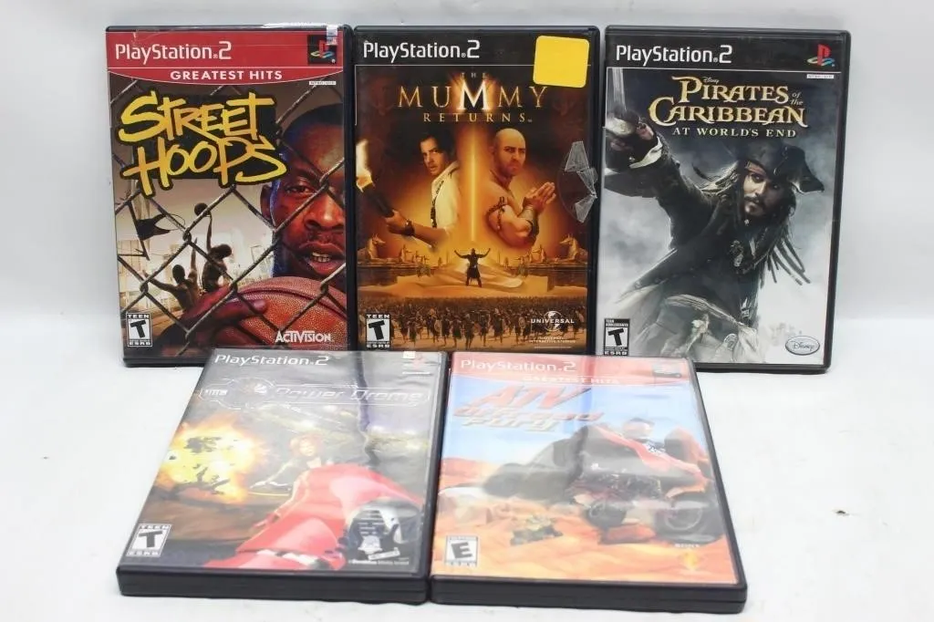 PS2 Game Lot: Street Hoops, Mummy Returns, more