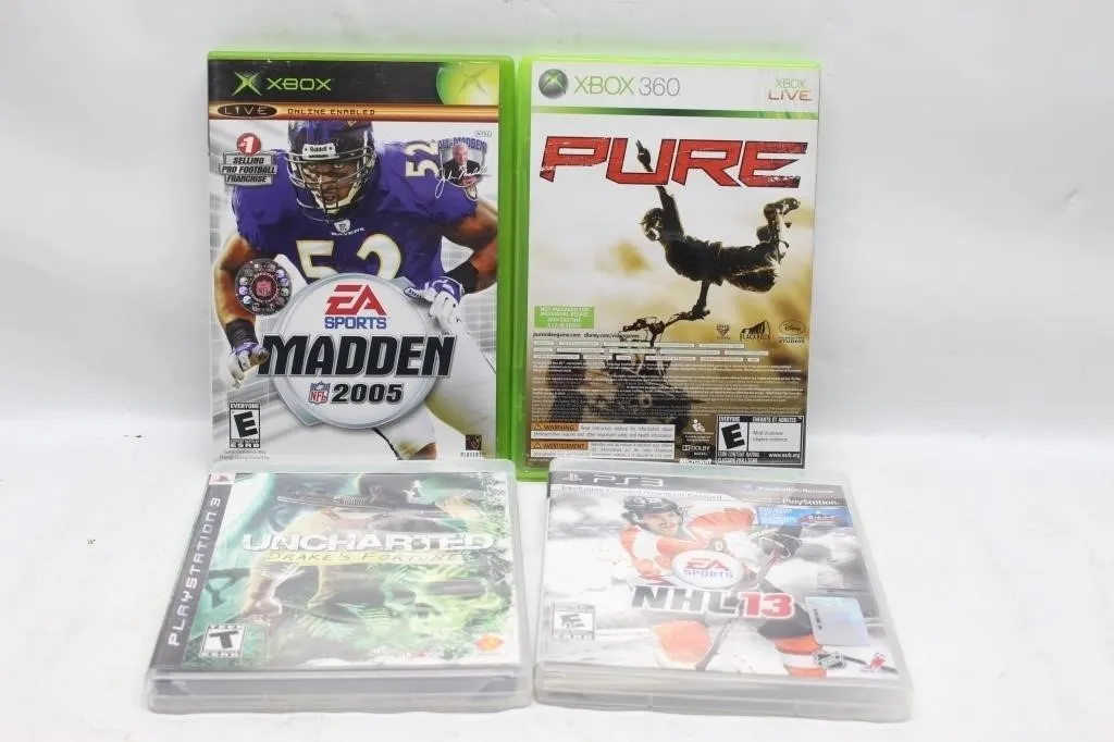 Xbox/Xbox 360/PS3 Sports & Action Game Lot (5