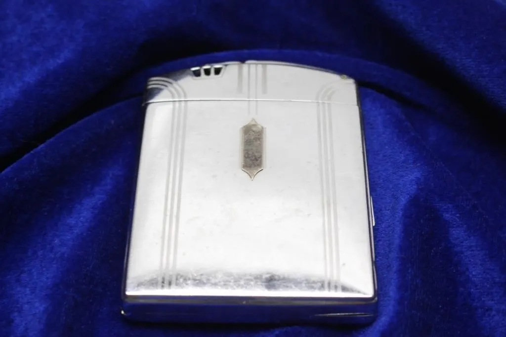 Ronson Art Deco Chrome Cigarette Case