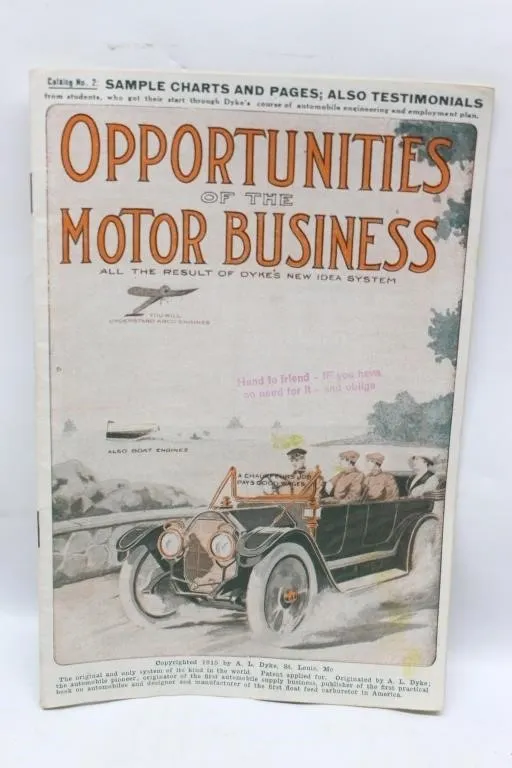 1915 Dyke's Motor Business Catalog Booklet