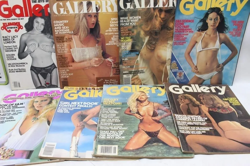Lot of Vintage Gallery Magazines