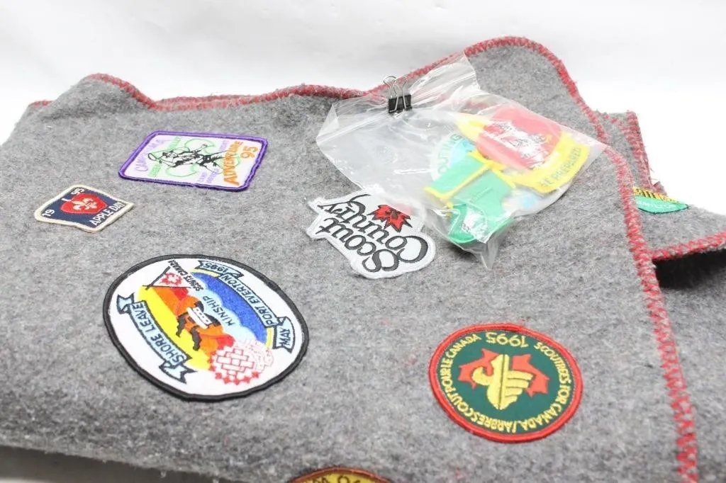 Scout patch collection & pin lot