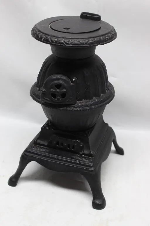 Cast Iron Pot Belly Stove Miniature Replica