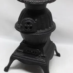 Cast Iron Pot Belly Stove Miniature Replica
