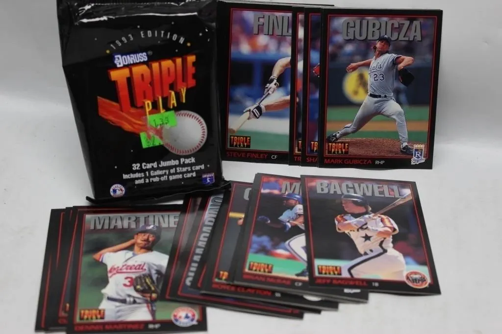 1993 Donruss Triple Play Jumbo Pack & Baseball