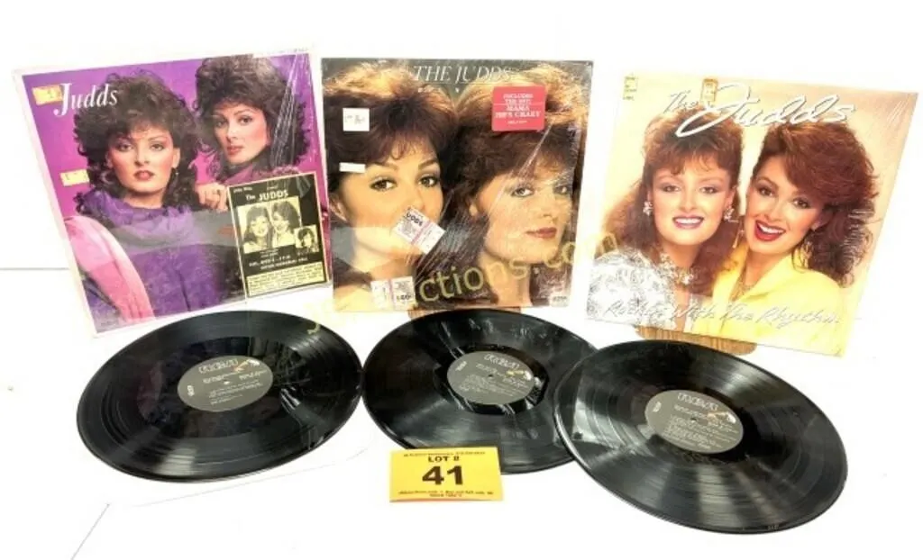 (3) JUDDS ALBUMS - CONCERT TICKETS, ETC.