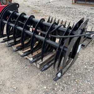 New Giyi 72" curve log grabber w/ skid steer quick attach-Sales Tax