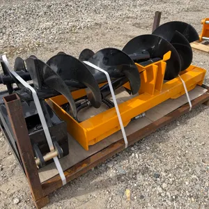 New Giyi auger drive w/ skid steer quick attach & 16" 12" & 8" bits-Sales Tax