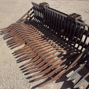 Bradco 74" rock bucket w/ skid steer quick attach