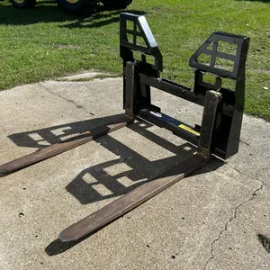 MRF 48" walkthrough pallet forks w/ skid steer quick attach