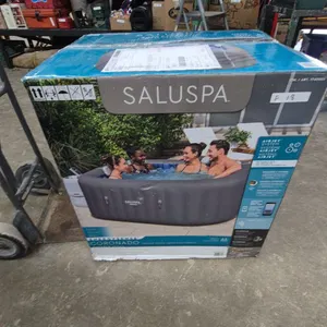 Saluspa Coronado AirJet Inflatable Hot Tub, 140 Bubble Jets, Bestway Smart Hub App