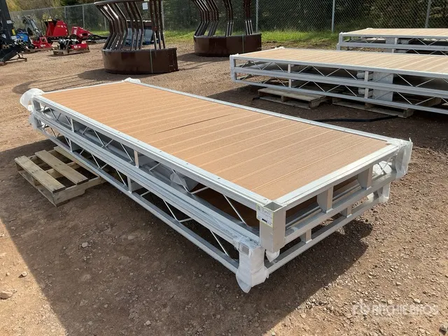 Quantity of (2) 2026 BYT BDF412 4 ft x 12 ft Aluminum Boat Dock Section Kit (Unused)