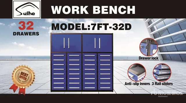 2026 Suihe NWB-H32DB-7 7 ft 32-Drawer Tool Cabinet (Unused)