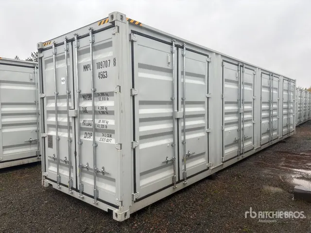 2025 40 ft High Cube Multi-Door Storage Container
