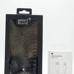 Montblanc iPhone 11 Pro Max Case and USB-C to Lightning Cable (1m) Bundle