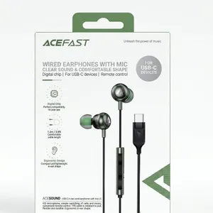 Best Brand, ACEFAST Wired USB-C Earphones With Mic, Best Brand, Remote Control, Model L5
