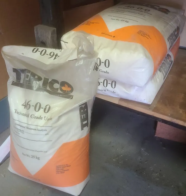 Three 25kg Bags TERICO 46-0-0 Technical Grade Urea Fertilizer