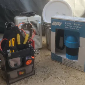 Tool Kit, Stainless Pails, GPI Lever Pump, and Fahrenheat Heater
