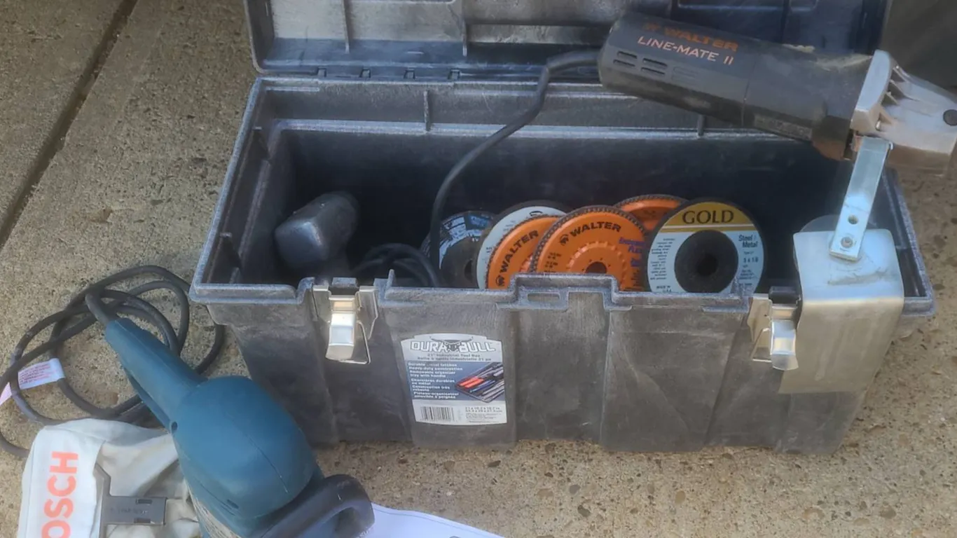 , Walter Line-Mate II 6268B Grinder and Bosch 3107DVS Sander