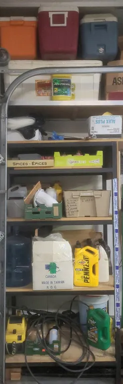 Garage Shelf with Karcher 1200 Pressure Washer