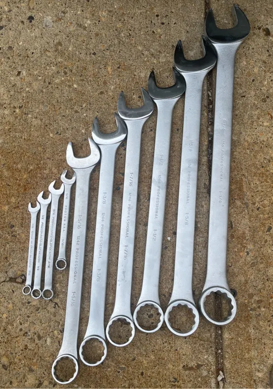10 Proto USA Combination Wrenches SAE
