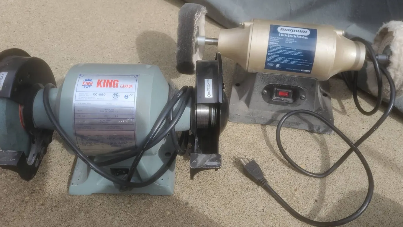 King Canada 6" Bench Grinder and Magnum 6" Bench Polisher