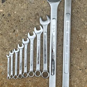 Westward Chrome Vanadium 12-Piece Combination Wrench Set SAE