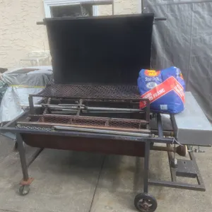 ONO POKE Large Outdoor Rotisserie BBQ Smoker with Propane Burners