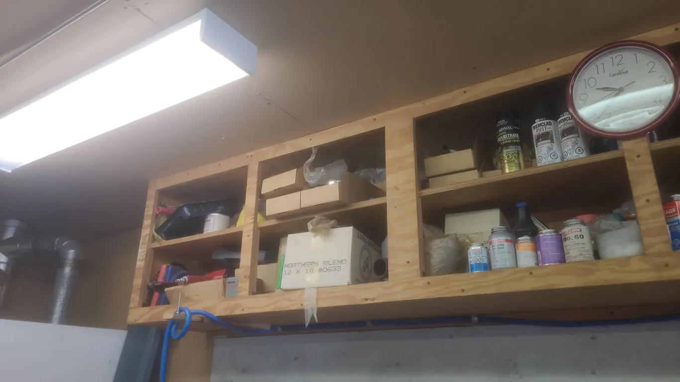 Full Contents of Upper Cabinets/Locker Workshop Supplies