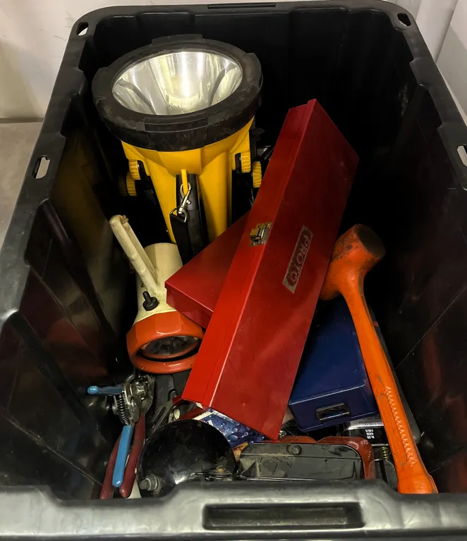 Proto Hand Tool Sets, Fluke Clamp Meter, Flashlights, Drill Bits