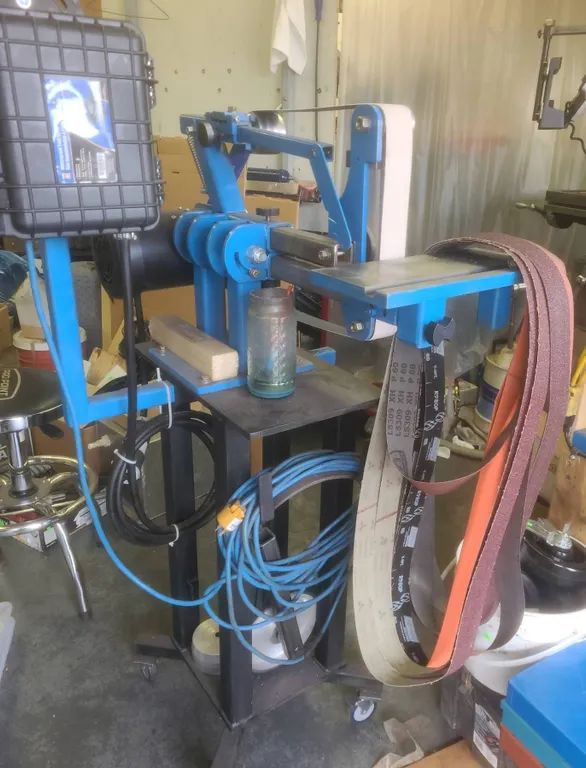 2x72 Belt Grinder with Variable Speed Inverter and Stand