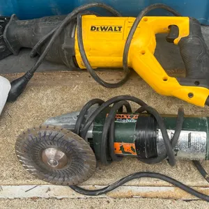 DeWalt Reciprocating Saw, Skil Sander, Metabo Grinder