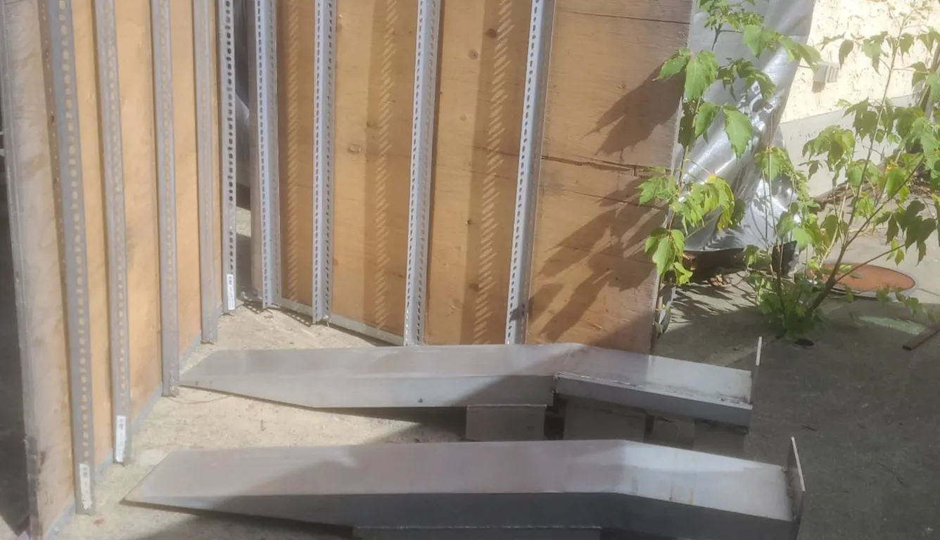 3 Steel Ramps and 1 Foldable Wood and Metal Ramp