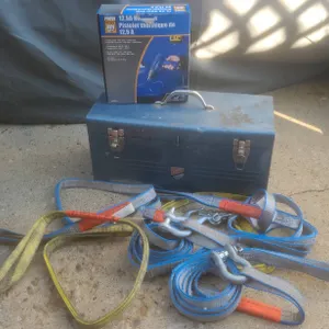 Beach Steel Toolbox with Power Fist Heat Gun