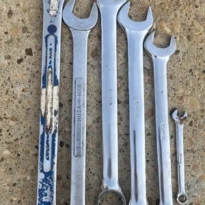 6 Open/Box End Wrenches, Craftsman & Assorted Brands, SAE Sizes