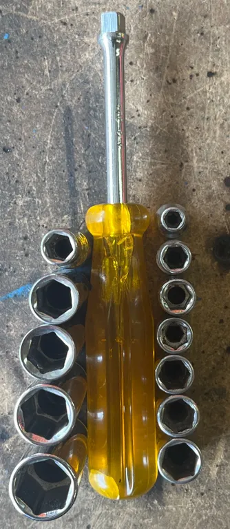 Socket Set With Assorted Sockets and Driver