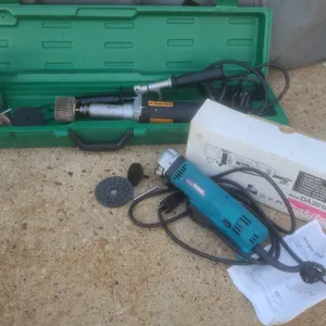 Makita DA3010F Angle Drill and Walter 6141 C Die Grinder with Accessories, Tested