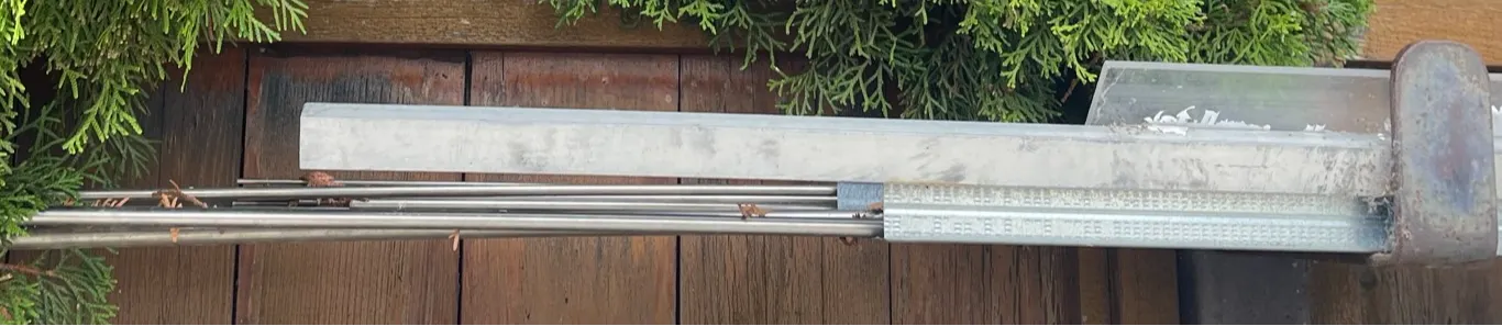 Aluminum and Metal Scrap With PVC and Sheet Panel