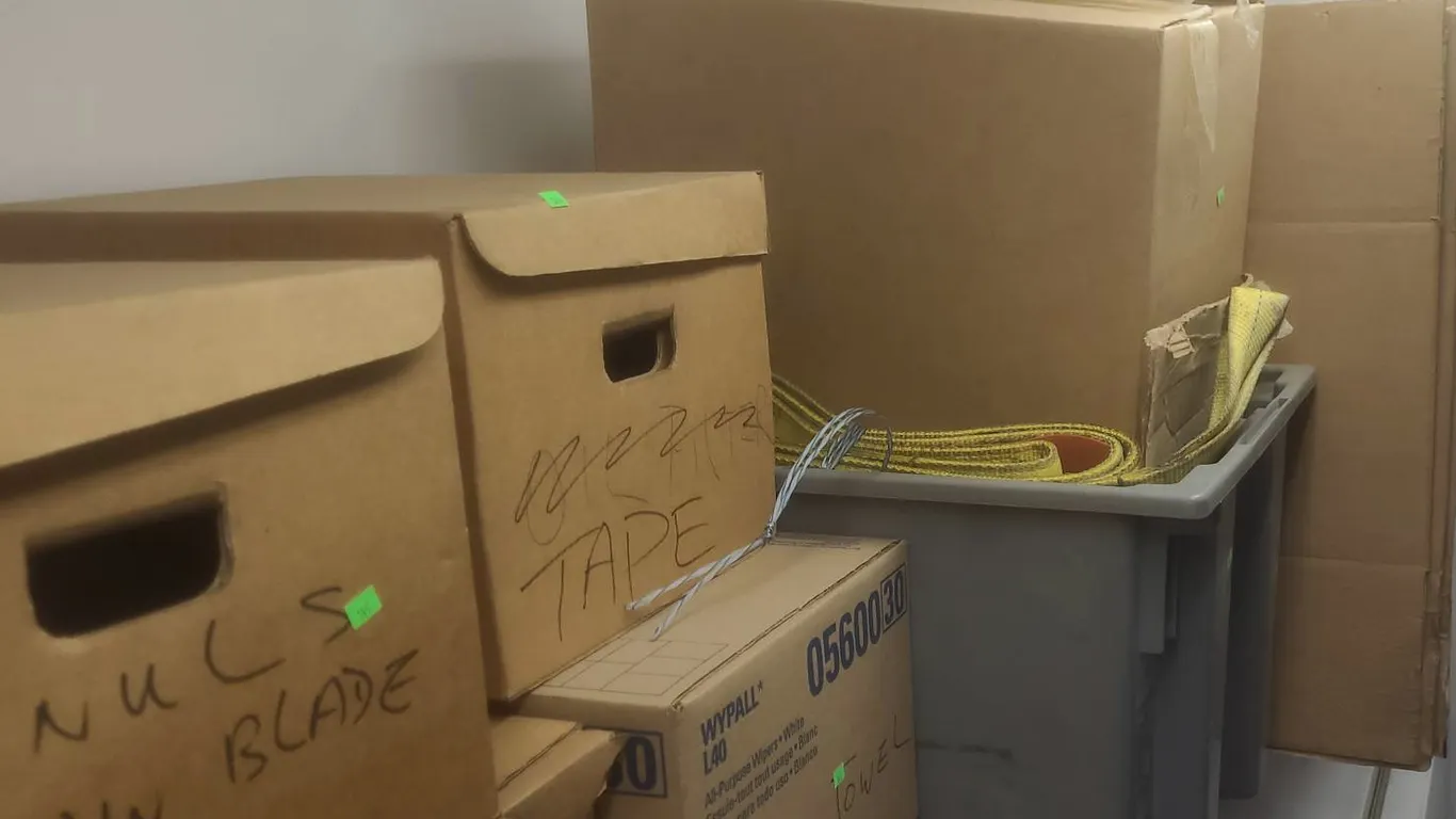 Various Boxes with Assorted Handy Supplies