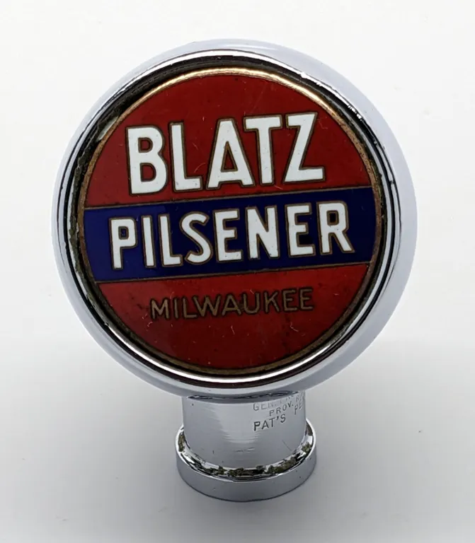 BALL TAP KNOB HANDLE BLATZ PILSENER BEER MILWAUKEE WISCONSIN (GEN PRODUCTS)